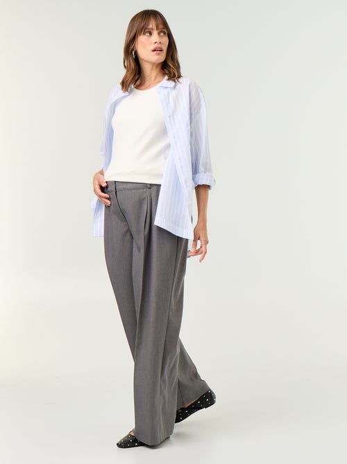Camicia da allattamento con spacco laterale - Kiabi