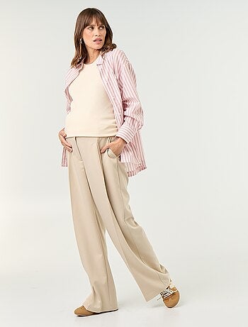 Camicia da allattamento con spacco laterale