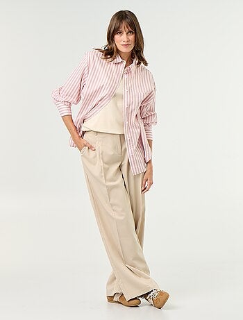 Camicia da allattamento con spacco laterale