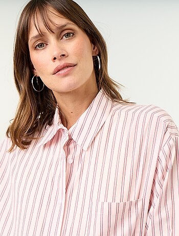 Camicia da allattamento con spacco laterale