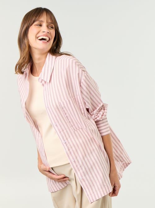 Camicia da allattamento con spacco laterale - Kiabi