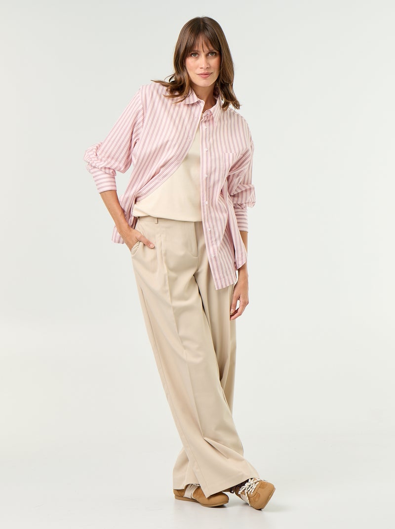 Camicia da allattamento con spacco laterale Rosa - Kiabi