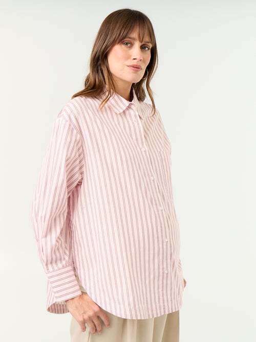 Camicia da allattamento con spacco laterale - Kiabi