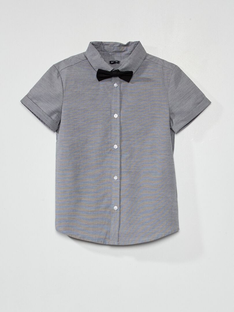 Camicia da cerimonia + papillon BLU - Kiabi