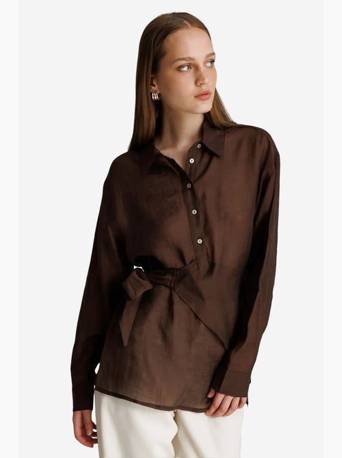 Camicia da donna in cotone mixray - Kiabi Camicia da donna in cotone mixray - Kiabi
