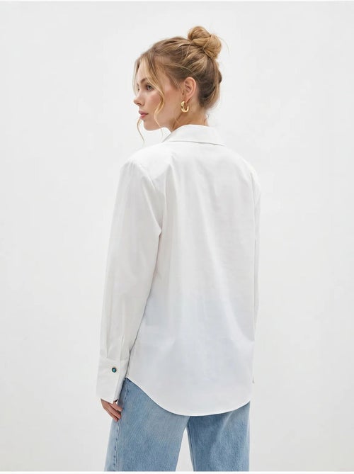 Camicia da donna in crepe tessuto a vestibilità regolare lucci - Kiabi Camicia da donna in crepe tessuto a vestibilità regolare lucci - Kiabi
