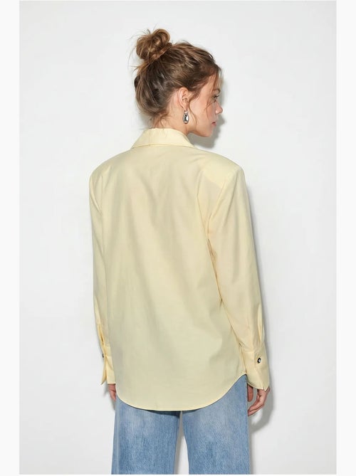 Camicia da donna in crepe tessuto a vestibilità regolare lucci - Kiabi Camicia da donna in crepe tessuto a vestibilità regolare lucci - Kiabi
