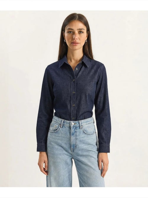 Camicia da donna in denim di cotone lucci - Kiabi