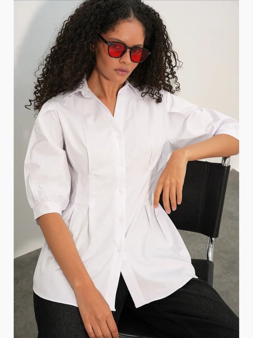 Camicia da donna in misto cotone bdart - Kiabi Camicia da donna in misto cotone bdart - Kiabi