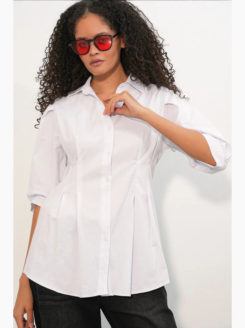Camicia da donna in misto cotone bdart Bianco - Kiabi
