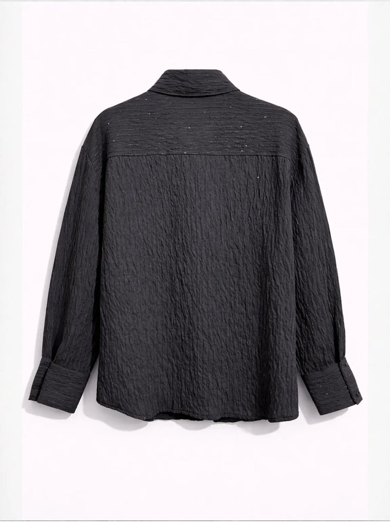 Camicia da donna in misto cotone mixray Grigio nero - Kiabi