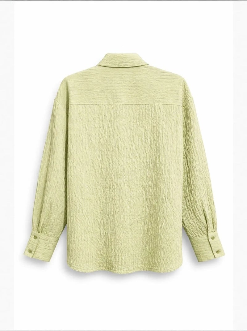 Camicia da donna in misto cotone mixray Verde menta - Kiabi