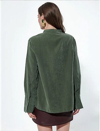 Camicia da donna in misto tencel busem