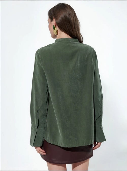 Camicia da donna in misto tencel busem - Kiabi Camicia da donna in misto tencel busem - Kiabi