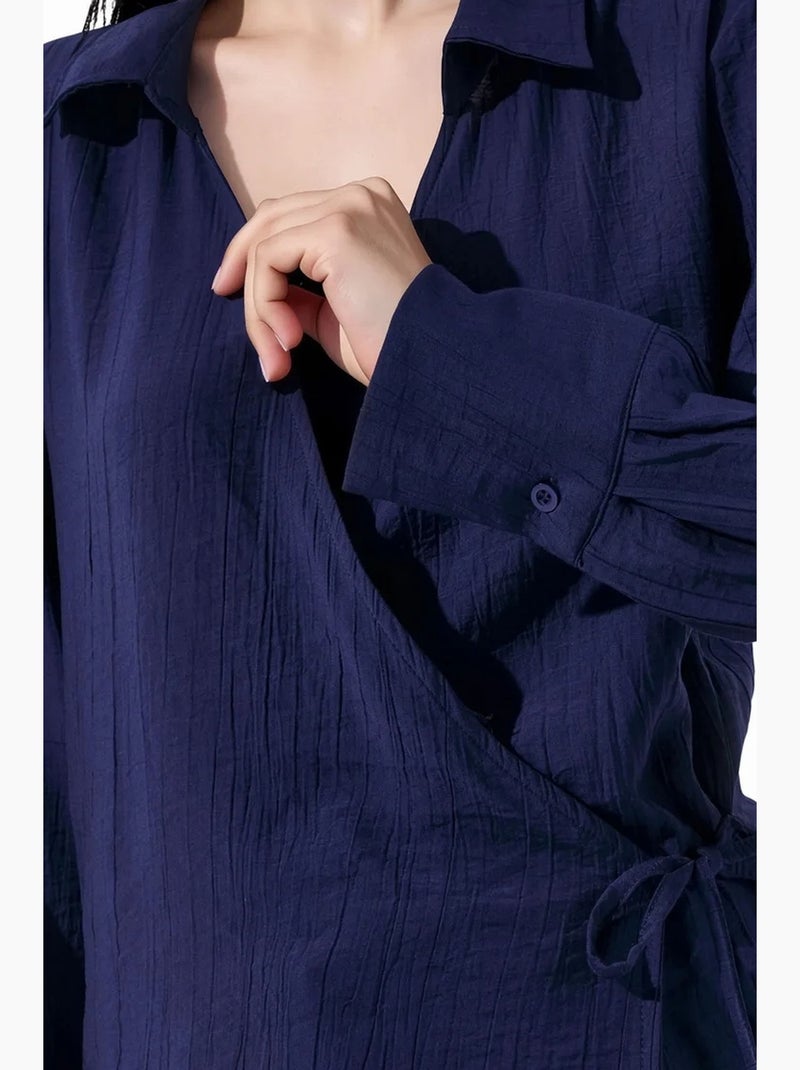 Camicia da donna in poliestere busem Blu marino - Kiabi