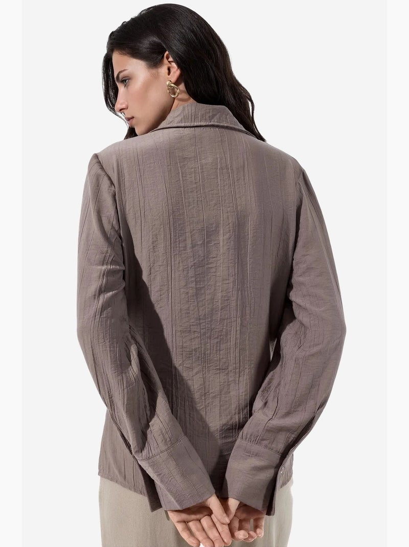 Camicia da donna in poliestere busem Tortora - Kiabi