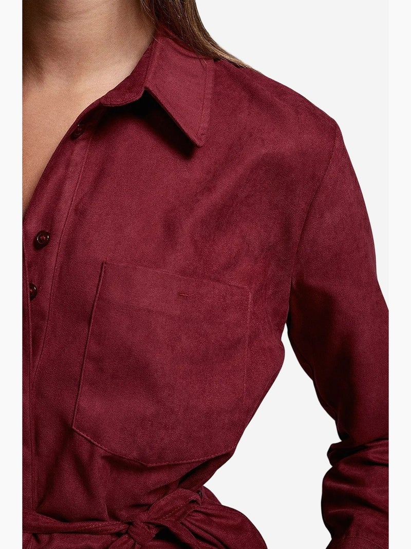 Camicia da donna in poliestere e viscosa dilvin Rosso bordeaux - Kiabi