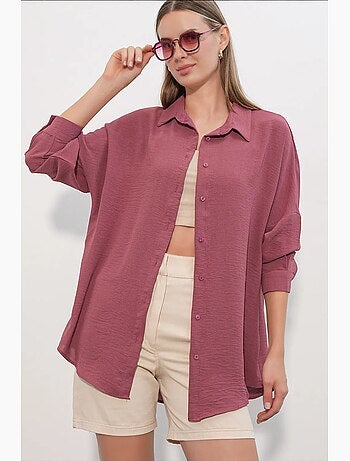 Camicia da donna in poliestere elasticizzato bdart