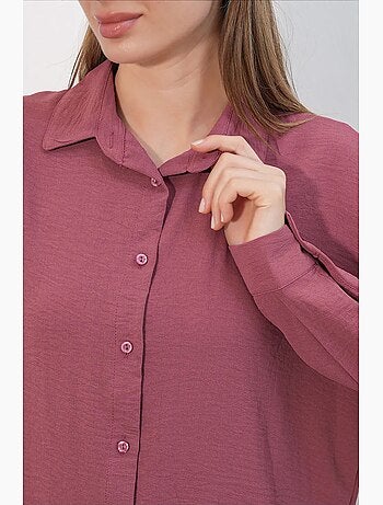 Camicia da donna in poliestere elasticizzato bdart