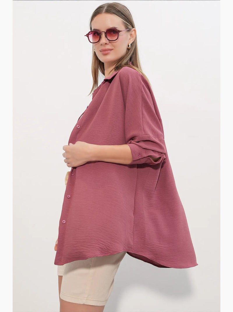 Camicia da donna in poliestere elasticizzato bdart Malva - Kiabi