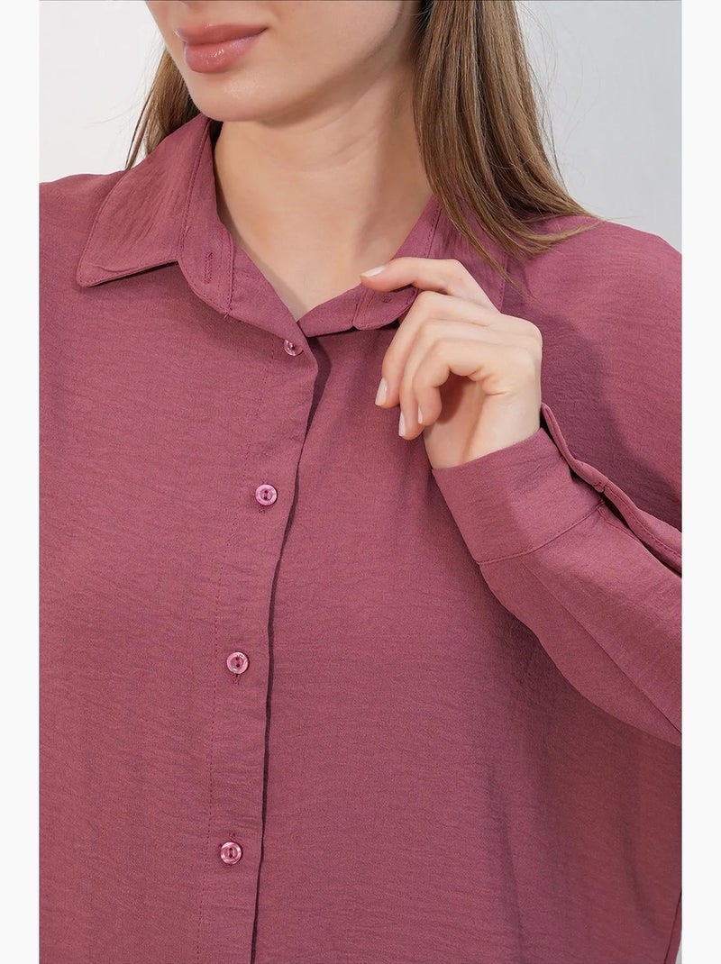 Camicia da donna in poliestere elasticizzato bdart Malva - Kiabi