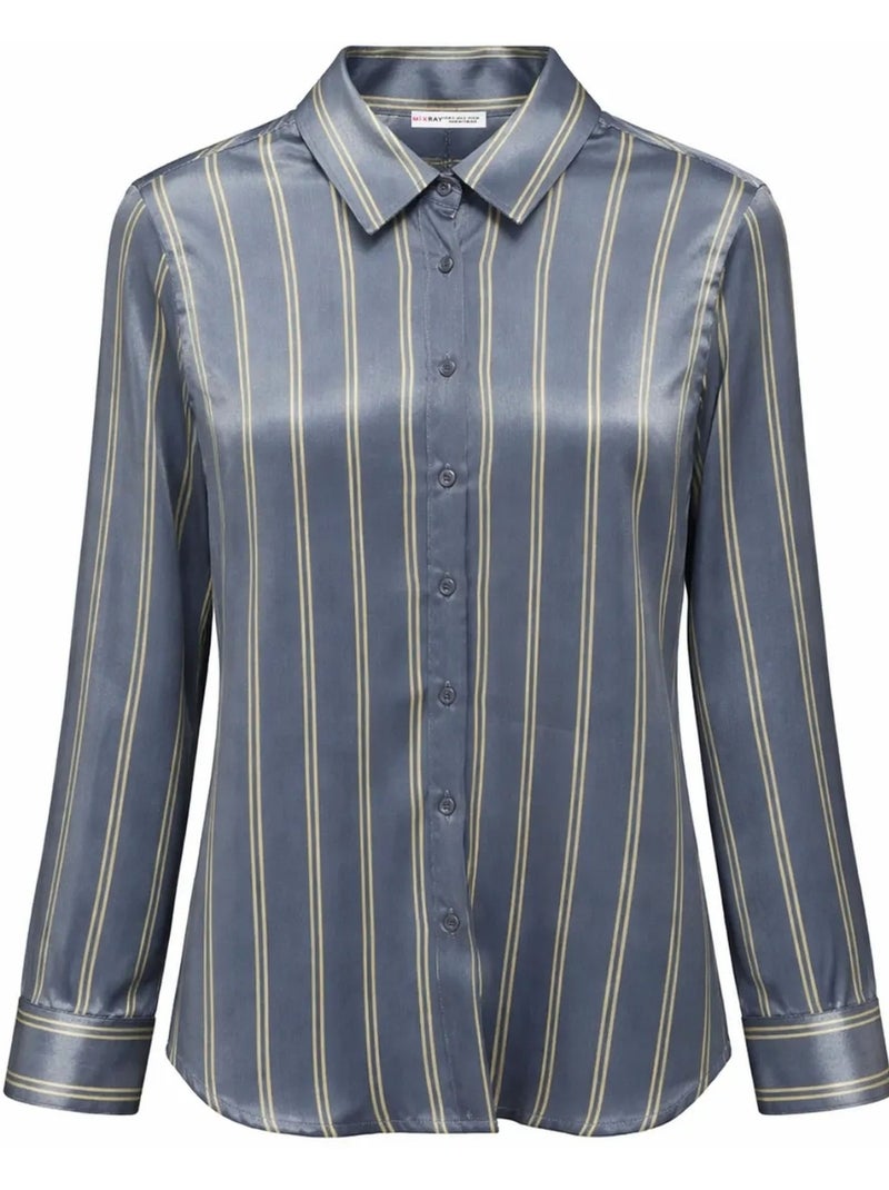 Camicia da donna in poliestere mixray Blu marino - Kiabi