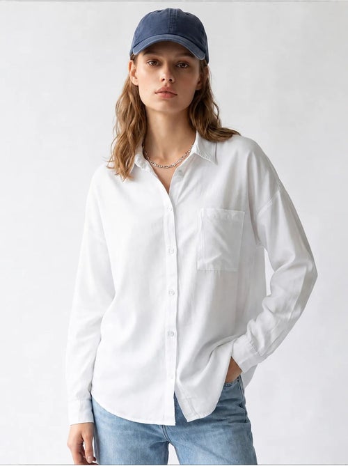 Camicia da donna in tencel mixray - Kiabi Camicia da donna in tencel mixray - Kiabi