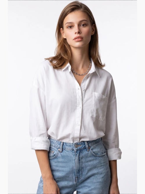 Camicia da donna in tencel mixray - Kiabi Camicia da donna in tencel mixray - Kiabi