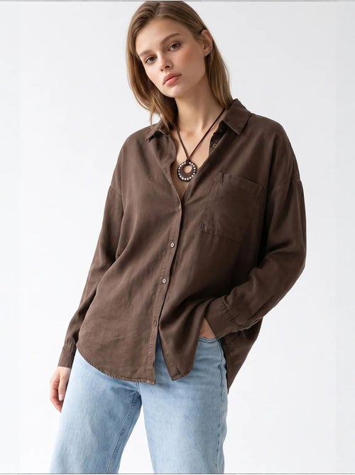 Camicia da donna in tencel mixray - Kiabi Camicia da donna in tencel mixray - Kiabi