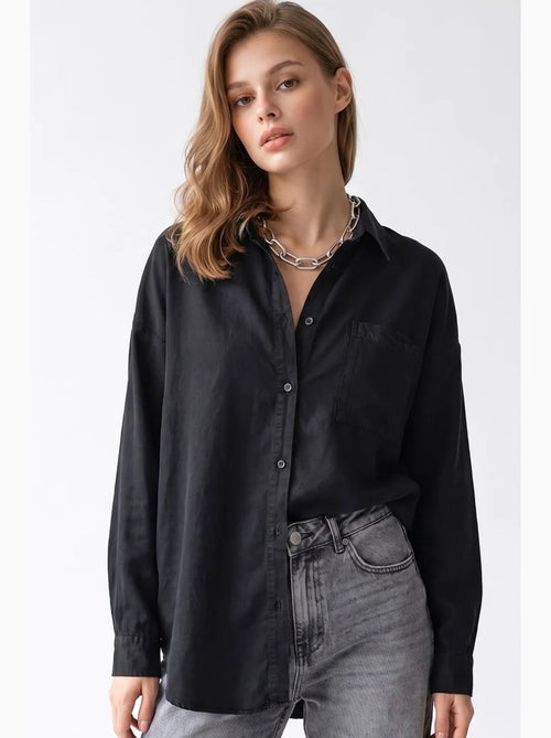 Camicia da donna in tencel mixray - Kiabi Camicia da donna in tencel mixray - Kiabi