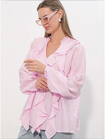 Camicia da donna in viscosa e nylon bdart