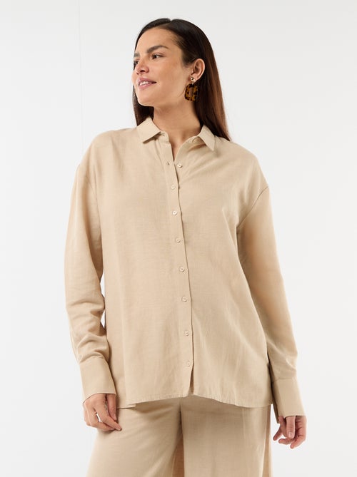 Camicia da maternità in lino misto - Kiabi