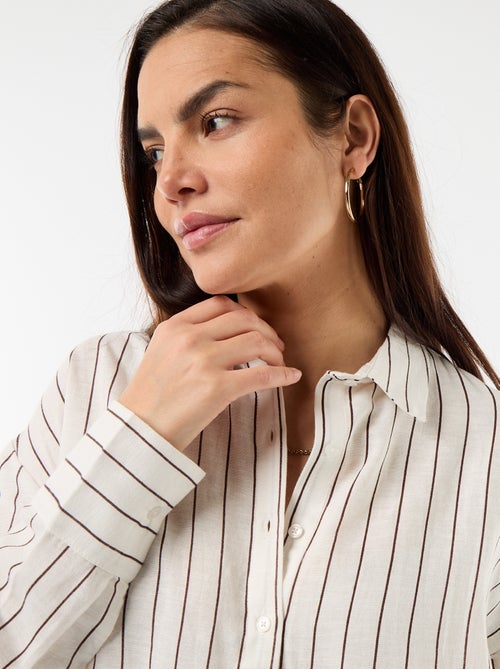 Camicia da maternità in lino misto - Kiabi