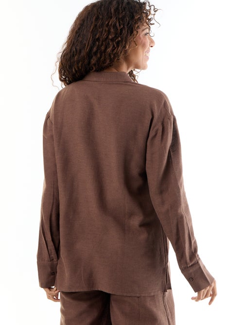 Camicia da maternità in lino misto - Kiabi