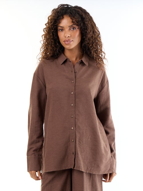 Camicia da maternità in lino misto - Kiabi