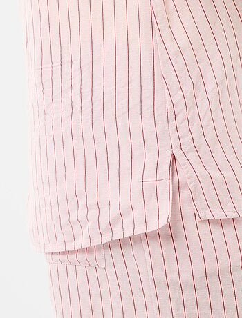 Camicia da maternità in lino misto