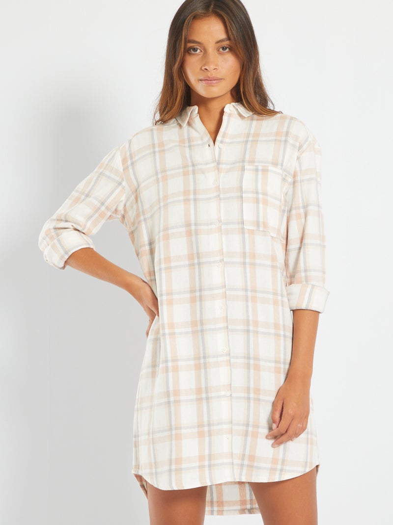 Camicia A Quadri In Flanella Match Da Donna – Maniche Lunghe, Colletto, 2 Tasche, Taglie Regolabili, Colori Vari, Stile Casual