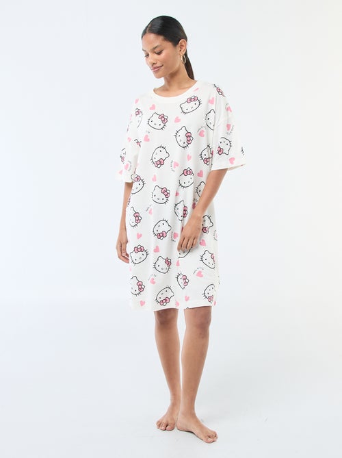 Camicia da notte a T-shirt 'Hello Kitty' - Kiabi