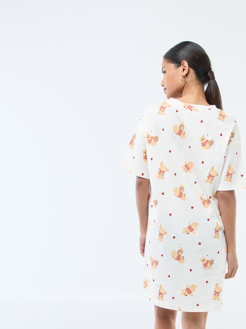 Camicia da notte a T-shirt 'Winnie' Bianco - Kiabi