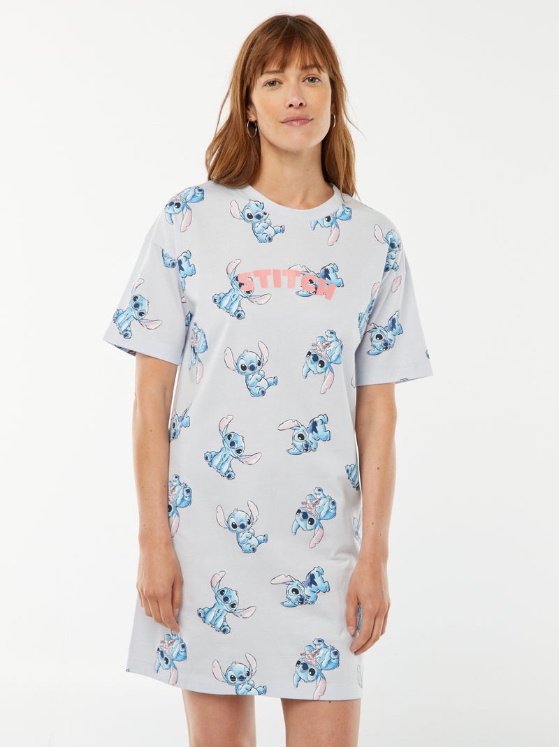 Camicia da notte con stampa 'Stitch' BLU - Kiabi