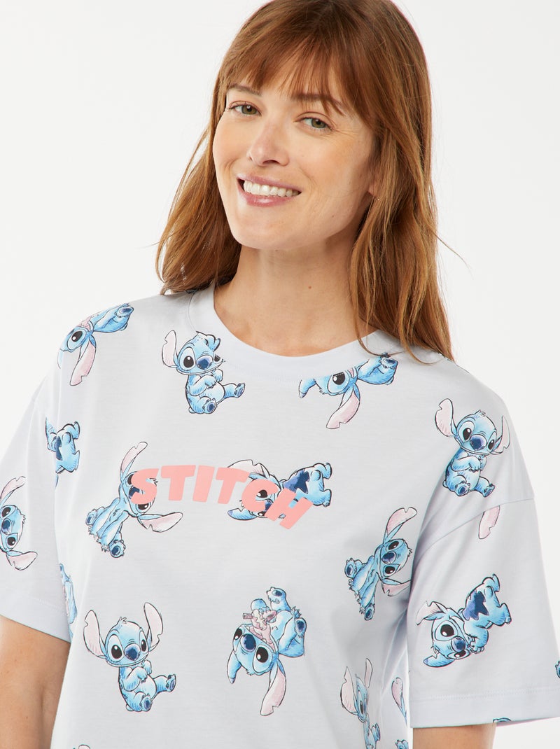 Camicia da notte con stampa 'Stitch' BLU - Kiabi