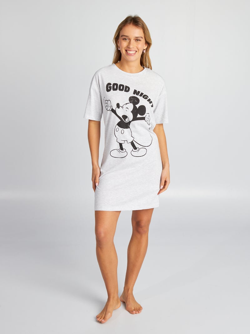 Camicia da notte con stampa 'Topolino' GRIGIO - Kiabi