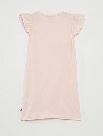 Camicia da notte con volant e stampa