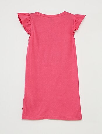 Camicia da notte con volant e stampa