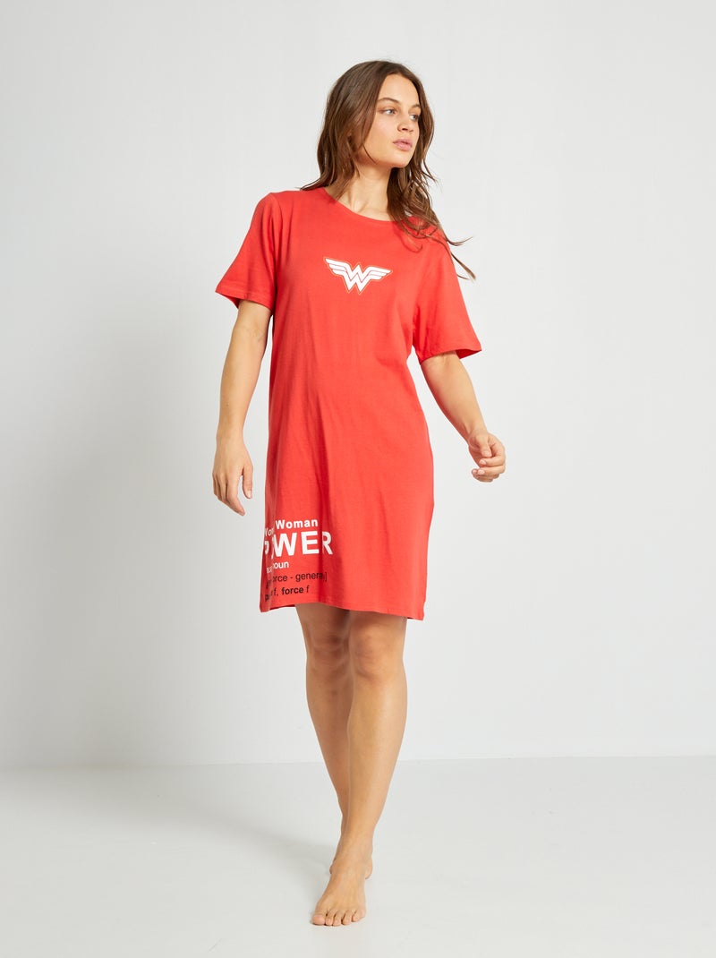 Camicia da notte 'Dc Cosmics Original' rosso - Kiabi