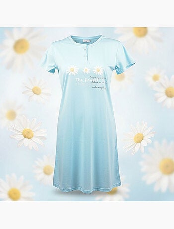 Camicia da Notte Donna Microfibre OZABI Manica Corta