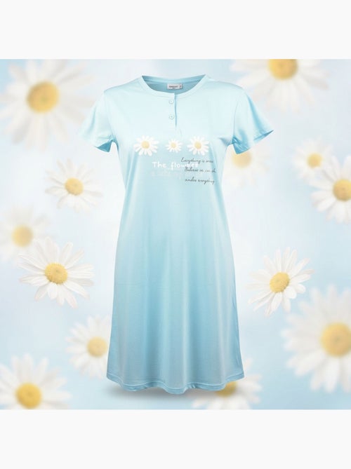 Camicia da Notte Donna Microfibre OZABI Manica Corta - Kiabi Camicia da Notte Donna Microfibre OZABI Manica Corta - Kiabi