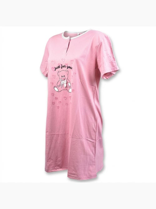 Camicia da Notte Donna Microfibre OZABI Manica Corta - Kiabi Camicia da Notte Donna Microfibre OZABI Manica Corta - Kiabi