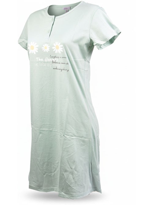 Camicia da Notte Donna Microfibre OZABI Manica Corta - Kiabi Camicia da Notte Donna Microfibre OZABI Manica Corta - Kiabi
