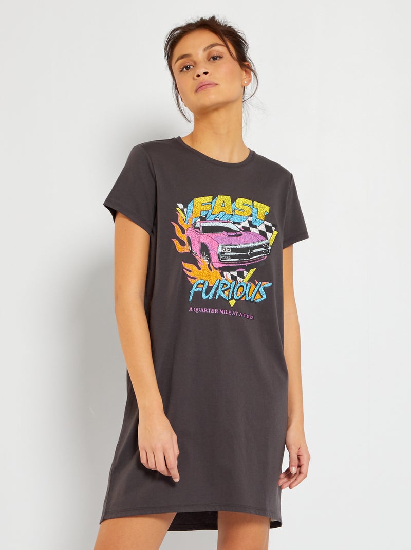 Camicia da notte 'Fast and Furious' GRIGIO - Kiabi